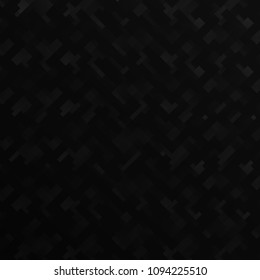 Black background. Abstract geometric template for business. Background texture with square and triangle. Vector 