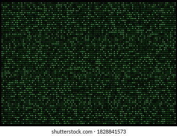 Fondo negro con puntos de semitonos verdes abstractos, papel tapiz tecnológico, vector