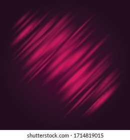 Fondo negro con patrón abstracto de medio tono punteado diferentes colores rosados. Fondo abstracto Art deco