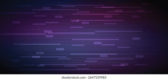 Fundo preto com linhas abstratas. Efeito de falha. Fundo de textura de ruído digital. Ilustração vetorial