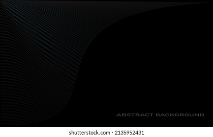 black background with abstract lines on the left