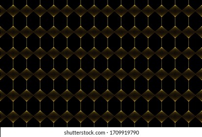 Black background with abstract patterns. Luxurious and elegant style.