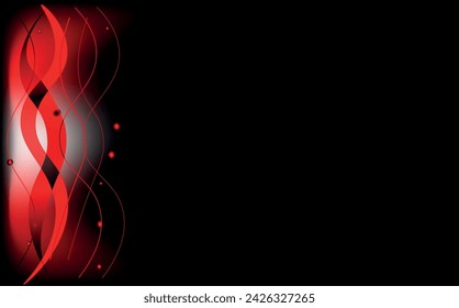 black background with abstract red lines