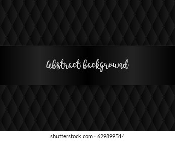 Black Background Abstract Shapes Rectangles Vector Stock Vector