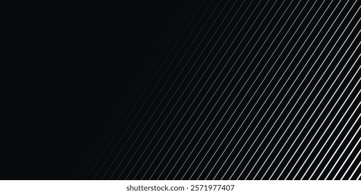 Black background. Abstract vector, science, futuristic, energy technology concept. Digital image of light rays, lines with blue light on white background. Modern vector illustration