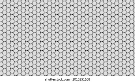 Fondo negro y fondo abstracto de hexágonos 3D blancos