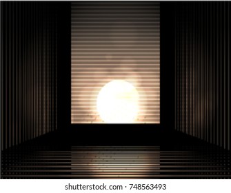 Black Background Block abstract