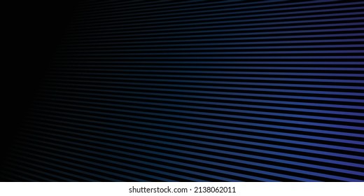Black background and blue line illustration