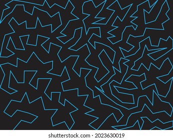 Black background and blue lines abstract wallpaper