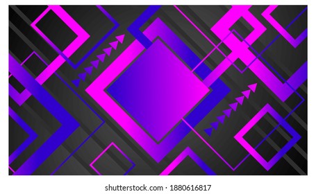 black background with bright purple  gradient rectangular pattern gradient lines for business