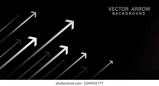 
black background business growth competition concept. vector illustration EPS 10.