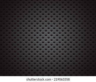 Black background of circle pattern texture