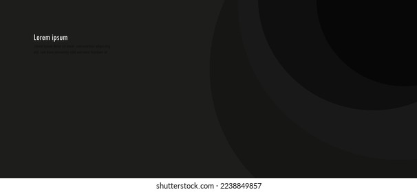  Círculos de fondo negro. Diseño de pancartas.