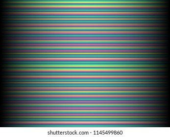 Black background with colored, iridescent twisted lines, neon effekt, glow