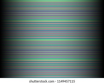 Black background with colored, iridescent twisted lines, neon effekt, glow