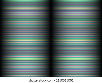 Black background with colored, iridescent twisted lines, neon effekt, glow