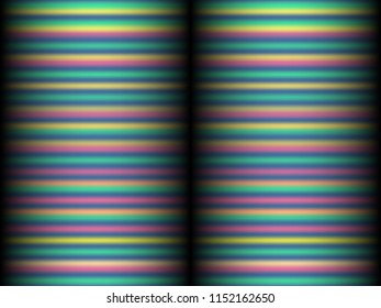 Black background with colored, iridescent twisted lines, neon effekt, glow