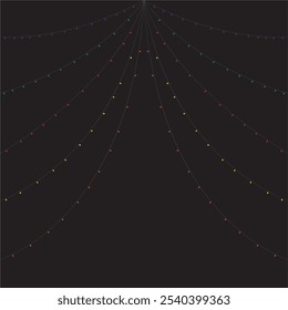 Black background with colorful light spot.