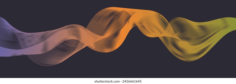 black background and cool gradations in vector format.