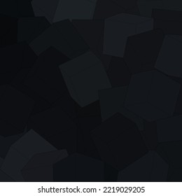 Black background from cubes. Design element. Vector template.
