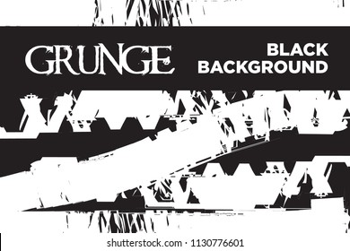 Black Background. Dark Texture Wallpaper. Grunge Style Abstract Pattern. Brush Paint Creative Design. Vector Art EPS10. No Border.