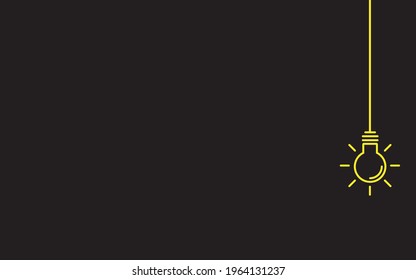 black background with decoration of a chandelier bulb