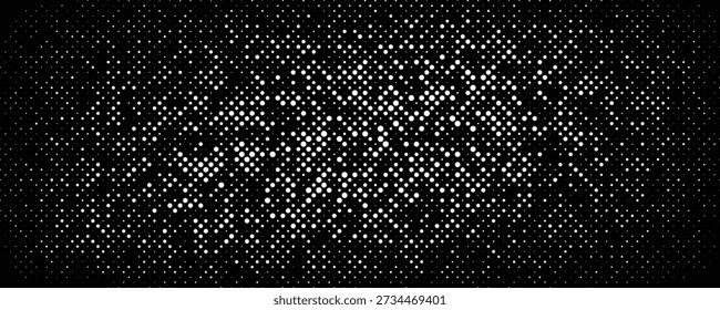 Un fondo negro densamente disperso con numerosos puntos blancos Pequeños, que se asemeja a un cielo nocturno lleno de estrellas.