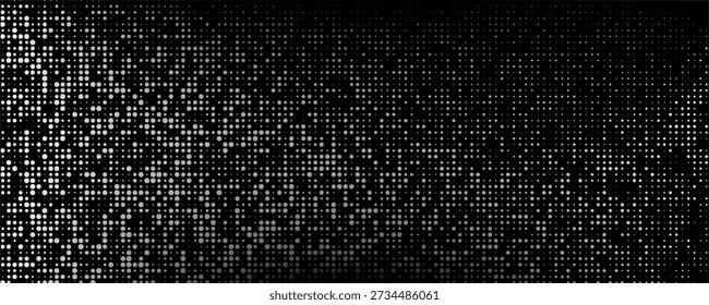 Un fondo negro densamente disperso con numerosos puntos blancos Pequeños, que se asemeja a un cielo nocturno lleno de estrellas.