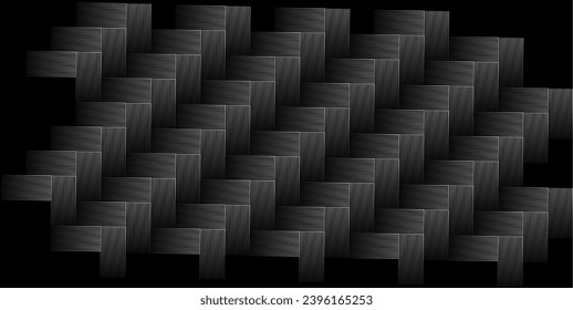 Diseño de fondo negro. Líneas geométricas verticales horizontales sin soldadura Plantillas para fondos de banner, volantes y otros