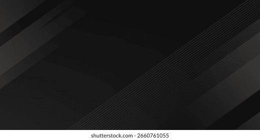 Projeto de fundo preto com linhas geométricas suaves.fundo escuro com padrão de energia.eps10