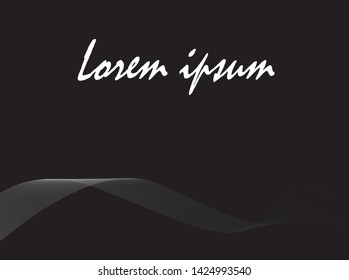 black background design, typography banner poster.