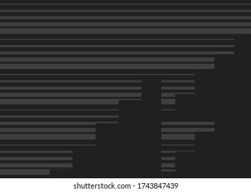 Black Background Design, very exclusive line variations. Minimal cover design. Colorful halftone gradient. Future geometric patterns. EPS 10 vector.Future line patterns