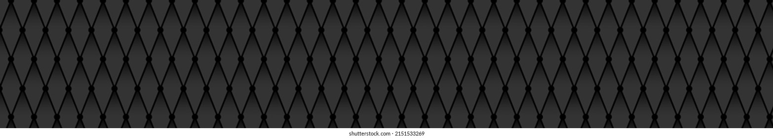 Black background with diagonal lines forming a rhombus. Vector illustration for banners, textures, simple backgrounds and creative design