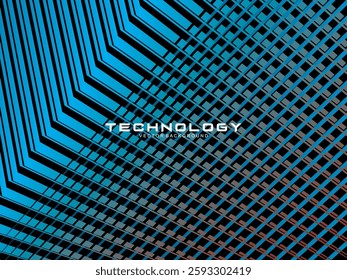 
Black background digital technology speed pattern with gradient blue pattern, nano cyber information, future technology data innovation, internet network connection, modern line point illustration.