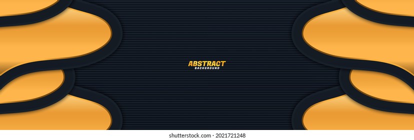 black background dimension gold vector illustration design modern