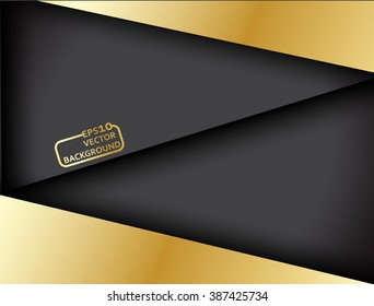 black background dimension gold vector illustration design modern