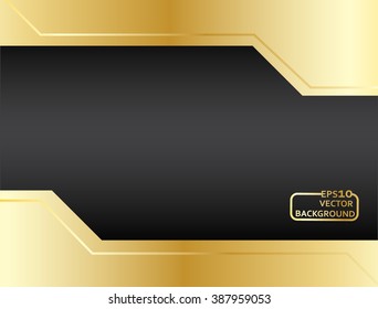 black background dimension gold vector illustration design modern