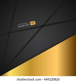 black background dimension gold vector illustration design modern