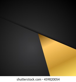 black background dimension gold vector illustration design modern