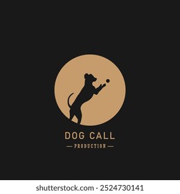 a black background with a dog on the front and the words  call 