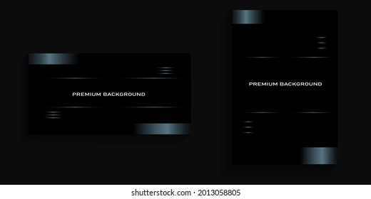 black background with elegant abstract lines for cover, poster, banner, billboard