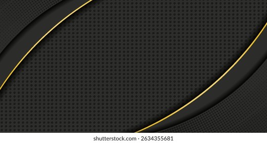 Black background with elegant effect. Modern futuristic concept