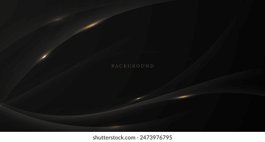 Black background with elegant effect. Vector illustration.