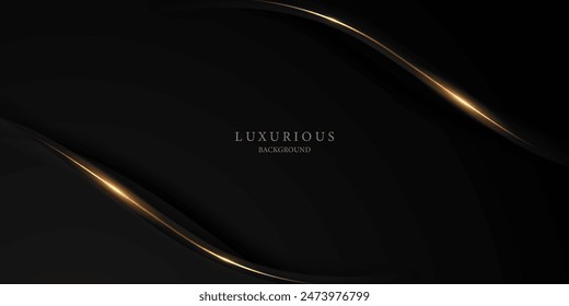 Black background with elegant effect. Vector illustration.