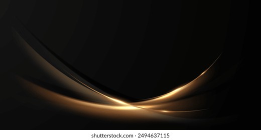 Black background with elegant effect. Vector illustration.