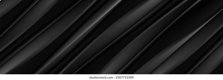 Black background with elegant effect. Vector illustration.