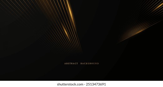 Black background with elegant effect. Vector illustration.