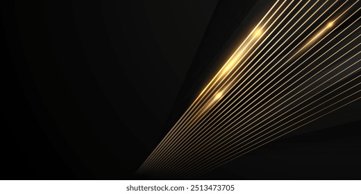 Black background with elegant effect. Vector illustration.