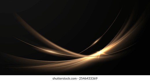 Black background with elegant effect. Vector illustration.