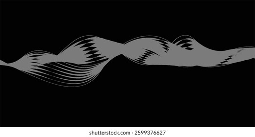 Black background with elegant effect. Vector illustration.